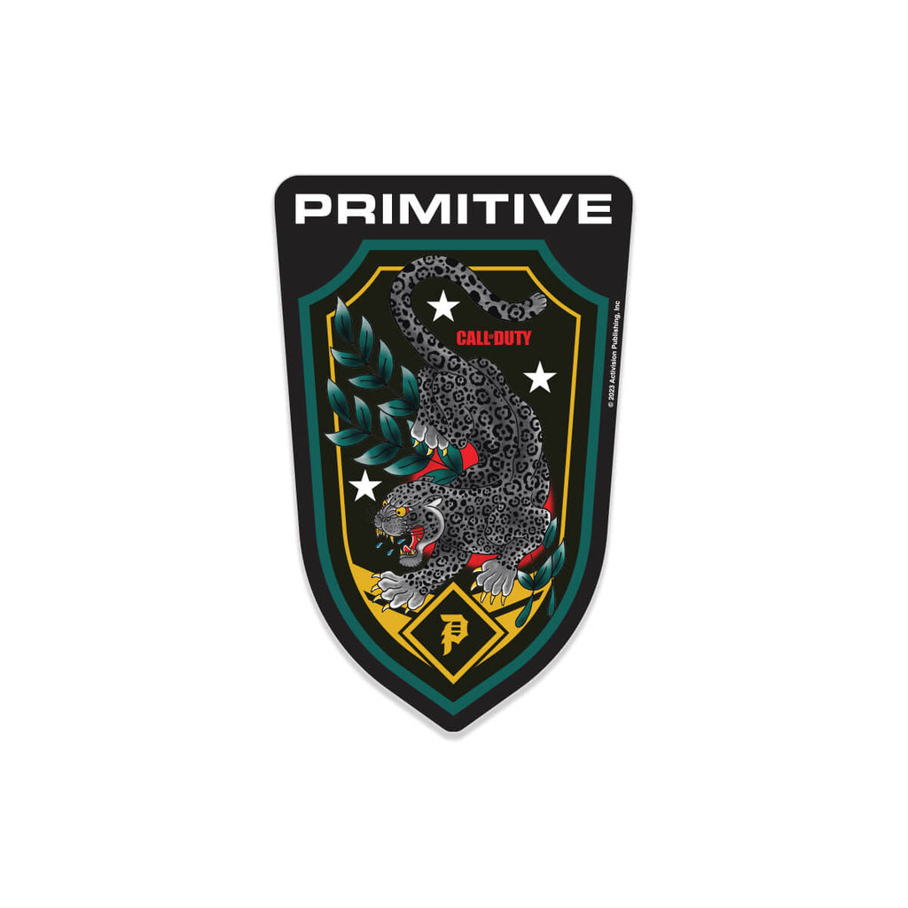 Primitive Skate Black Jaguar Sticker