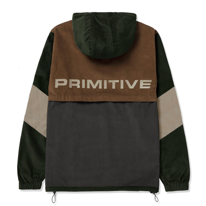 BLOCKED CORDUROY ANORAK
