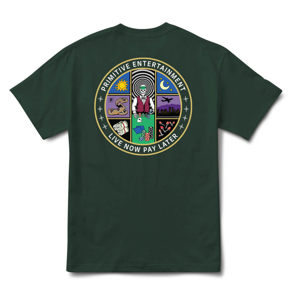 Primitive Skate Double Down Tee - Forest Green