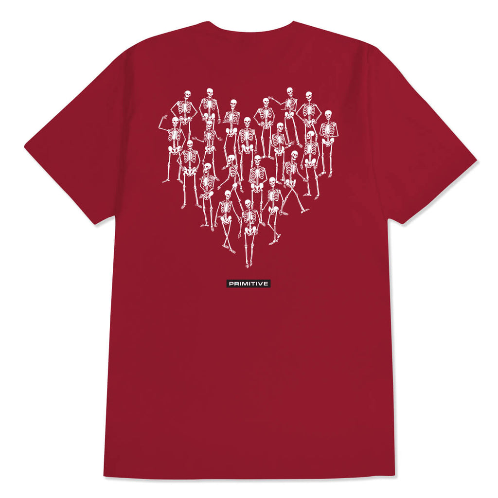 Primitive Skate Bygone Tee - Cardinal
