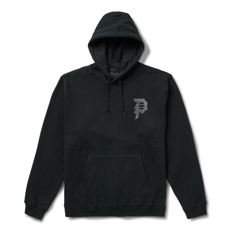 DIRTY P RHINESTONE ROSE HOOD